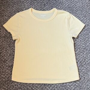 Old Navy Cropped Yellow Tee